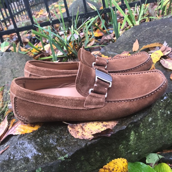 Salvatore Ferragamo Sardegna suede driving loafer